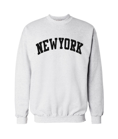 New York Light Grey Sweatshirt - teesmarkets.com
